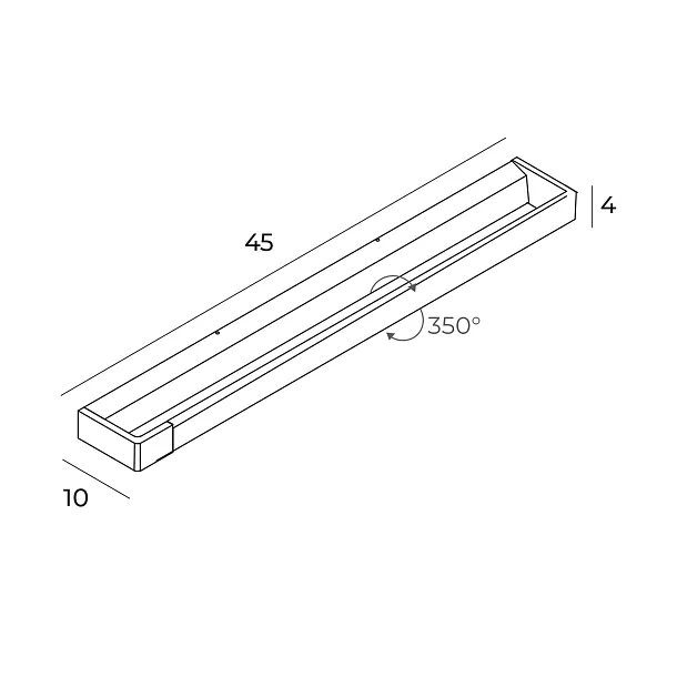 Kinkiet Flink Biały 45cm IP44 od Maxlight