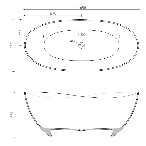 Mobi Infinity Pro Wanna Wolnostojąca 165x75x65cm D890