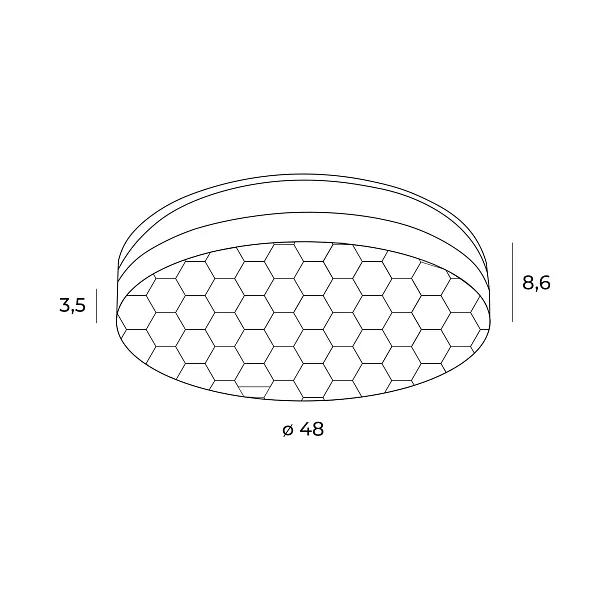 Plafon Sekko Czarny od Maxlight