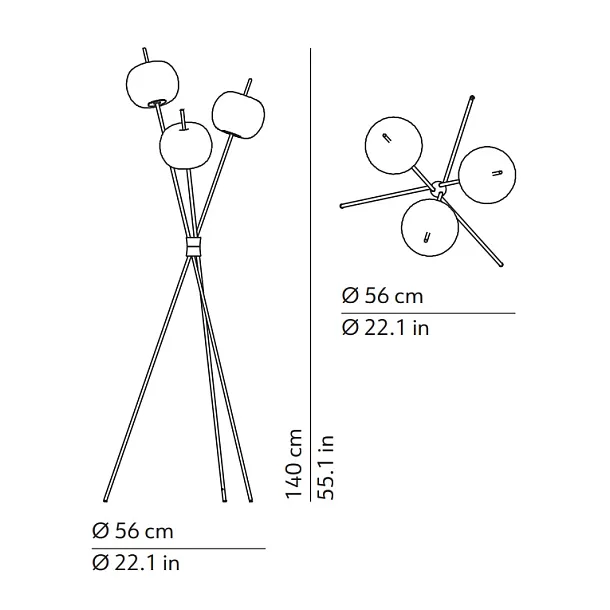 Kundalini Kushi Lampa Podłogowa K2281059N