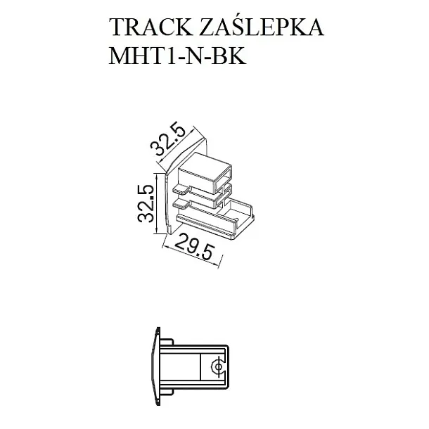 Maxlight Adapter Do Lamp Wiszących Na Szynę Prądową 3-Fazową Biały MHT1-AD-WH