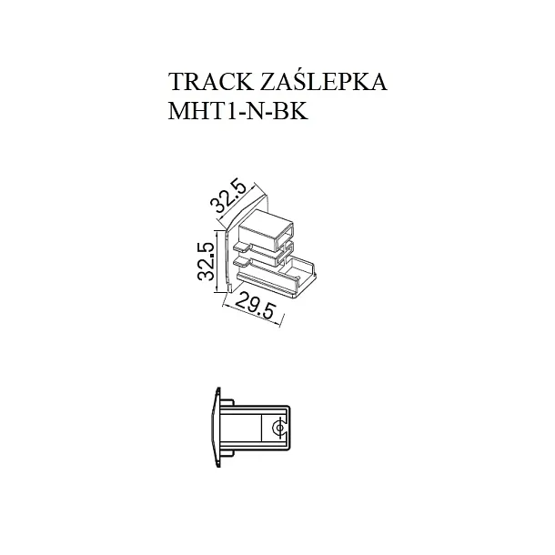 Adapter Do Lamp Wiszących Na Szynę Prądową 3-Fazową Czarny od Maxlight