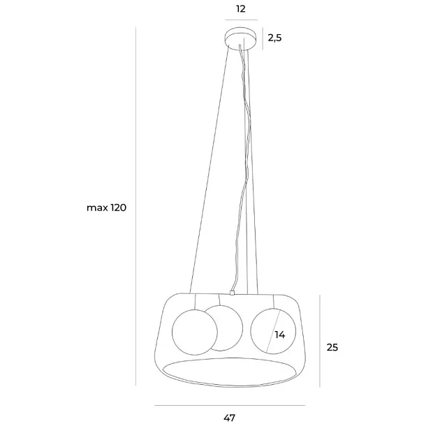 Lampa Wisząca Koshi II od Maxlight