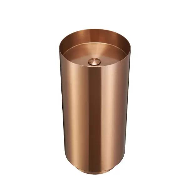 Orodesigne Umywalka Wolnostojąca 38x83 stal nierdzewna BRUSHED COPPER ST.38.83.BC