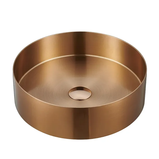 STEEL UMYWALKA NABLATOWA STAL NIERDZEWNA 38X11 COPPER BRUSHED ST.38.11.BC