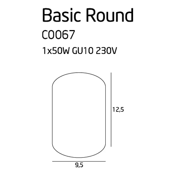 Plafon Basic Round White od Maxlight