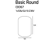 Plafon Basic Round White od Maxlight