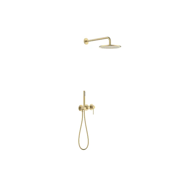 Mobi Northern Bauhaus Edition Gold Brushed Natryskowy Zestaw Podtynkowy Złoto Szczotkowane NZP4270BG