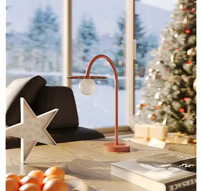 Lampa Stołowa Enigma Czerwona od Maxlight