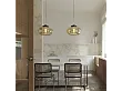 Lampa Wisząca Moonstone Amber Glass Black Marble od Maxlight