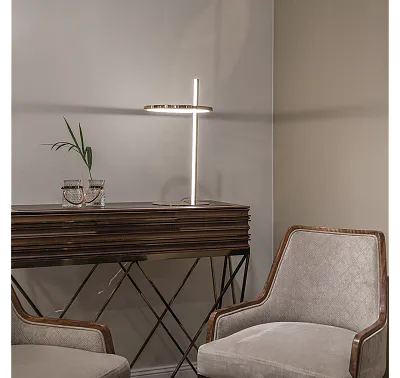 Lampa Biurkowa Lozanna Złota od Maxlight