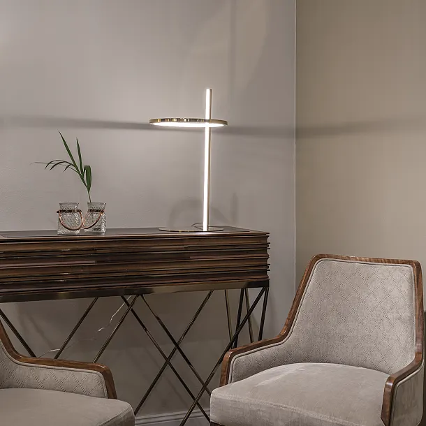 Lampa Biurkowa Lozanna Złota od Maxlight