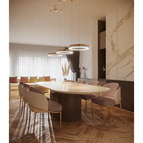 Lampa Wisząca Luxury Ściemnialna Złota 40cm od Maxlight