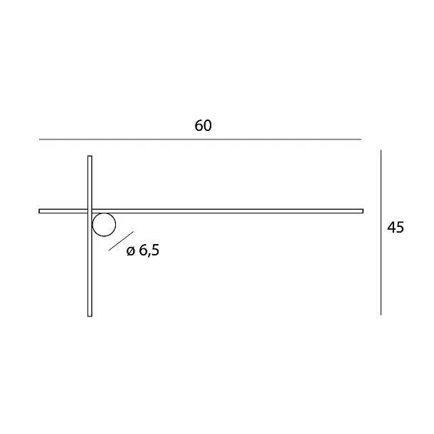Kinkiet Arne 60cm 10W Czarny IP44 3000K od Maxlight