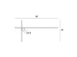 Kinkiet Arne 60cm 10W Czarny IP44 3000K od Maxlight