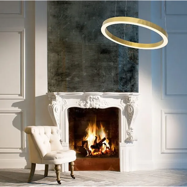 Lampa Wisząca Luxury Ściemnialna Złota 40cm od Maxlight