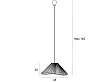 Lampa Wisząca Amalfi I Black od Maxlight