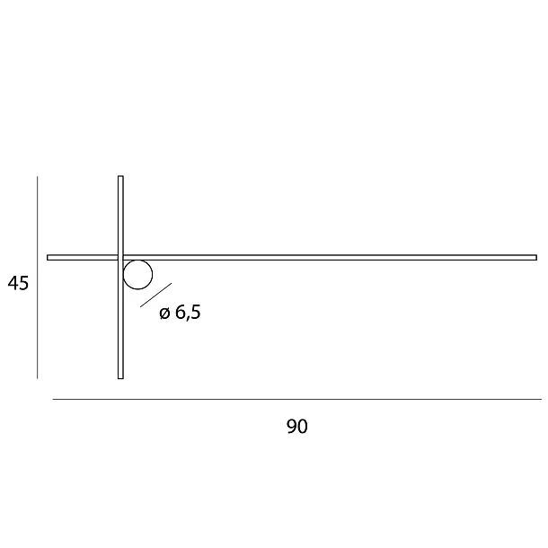 Kinkiet Arne 90cm 15W Czarny IP44 3000K od Maxlight