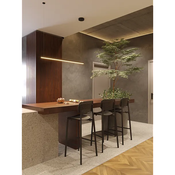 Lampa Wisząca Trio 1 Czarna Ściemnialna od Maxlight