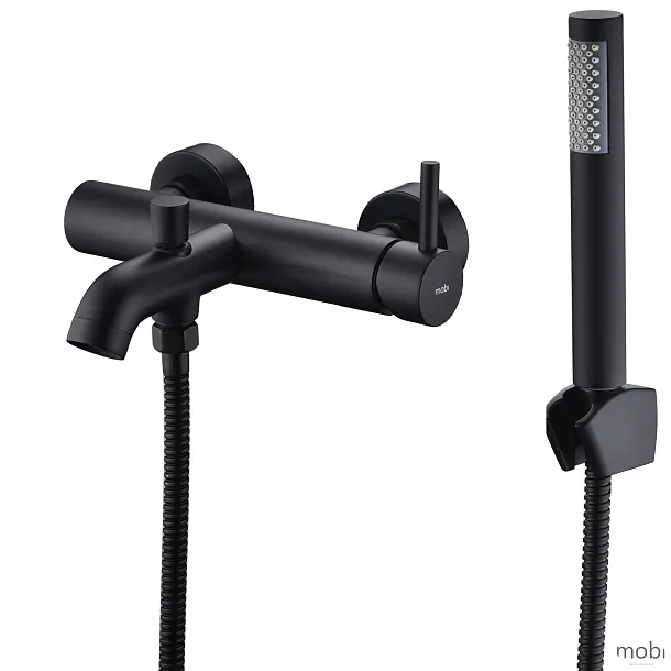 Bateria wannowa Liva Black – Ścienna