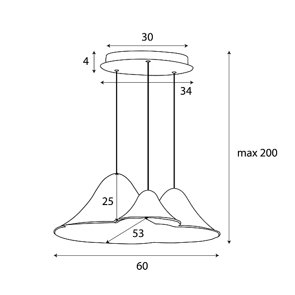 Lampa Wisząca Bellmond Cream&Grey od Maxlight