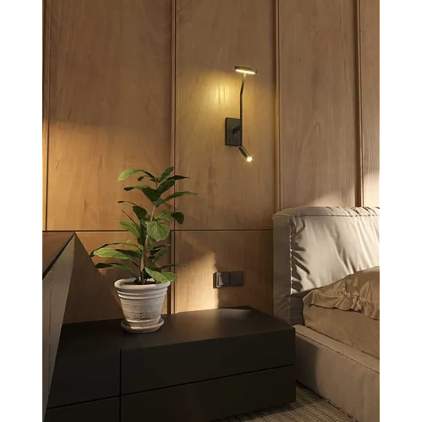 Kinkiet Ibiza Czarny od Maxlight