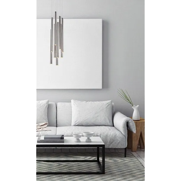 Lampa Wisząca Organic Chrom Średnia Ściemnialna od Maxlight