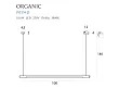Lampa Wisząca Organic Horizon Ściemnialna Czarna od Maxlight