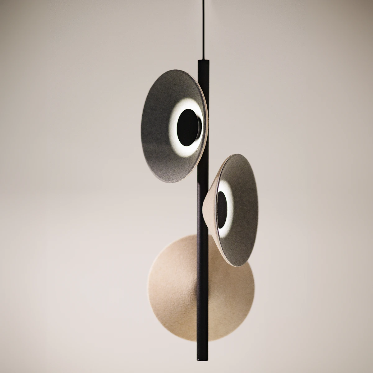 Maxlight Puro Cream&Grey P0563 Lampa Wisząca