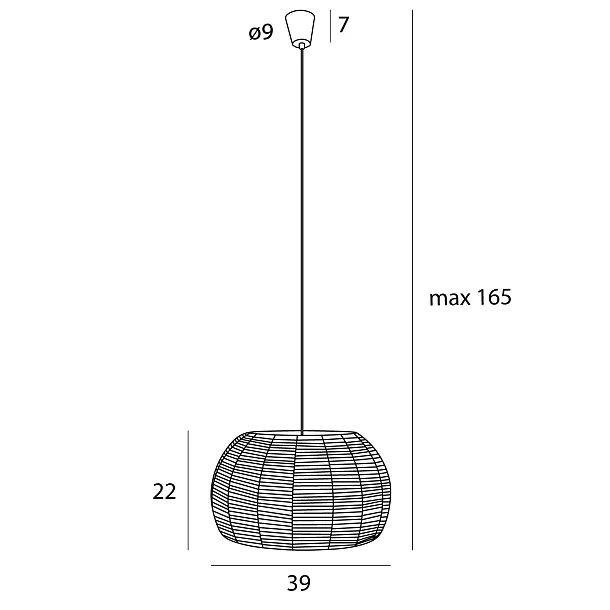 Lampa Wisząca Praslin I od Maxlight