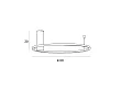 Plafon Queen 60cm Brushed Gold 15W 3000K od Maxlight