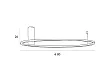 Plafon Queen 80cm Brushed Gold 20W 3000K od Maxlight