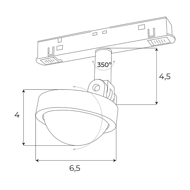 Reflektor Magnetyczny Magnetic Czarny System Zigbee 8W 766LM 2700/5000K od Maxlight