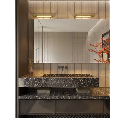 Kinkiet Flink Złoty 45cm IP44 od Maxlight