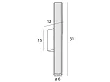 Kinkiet Fayette 31cm 6W Czarny IP44 3000K od Maxlight