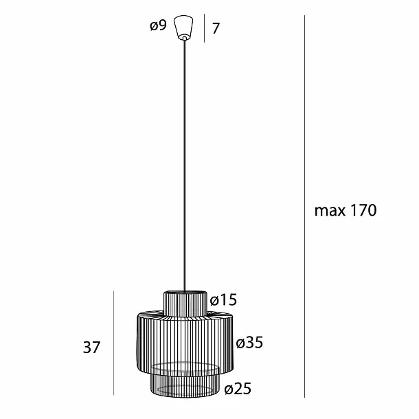 Lampa Wisząca  Labriz od Maxlight