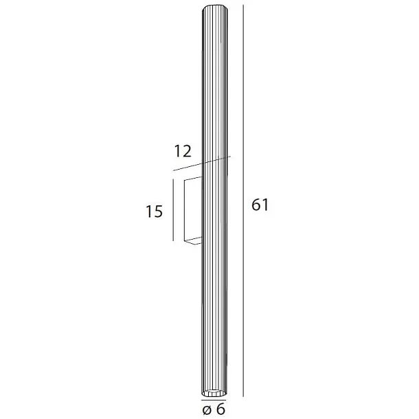 Kinkiet Fayette 61cm 12W Złoty IP44 3000K od Maxlight