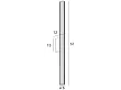 Kinkiet Fayette 61cm 12W Złoty IP44 3000K od Maxlight