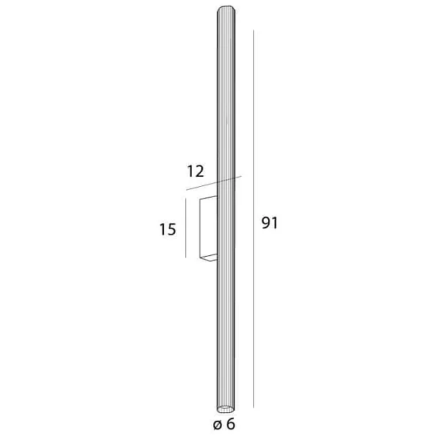 Kinkiet Fayette 91cm 18W Złoty IP44 3000K od Maxlight