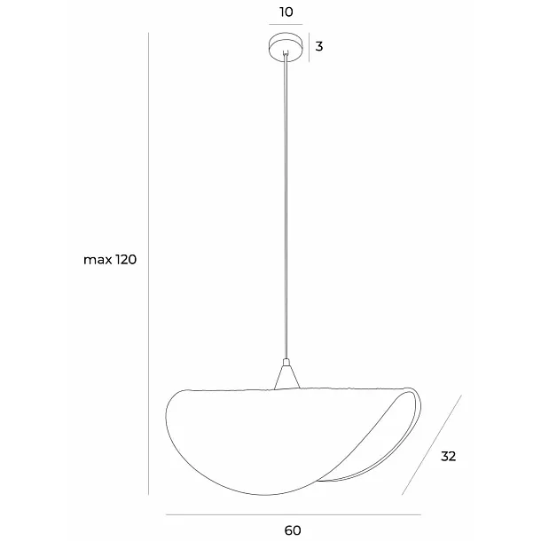 Lampa Wisząca Koshi I od Maxlight