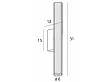 Kinkiet Fayette 31cm 6W Złoty IP44 3000K od Maxlight
