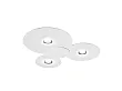 Lodes Bugia Triple Lampa Sufitowa/Plafon Biały 16133 1227