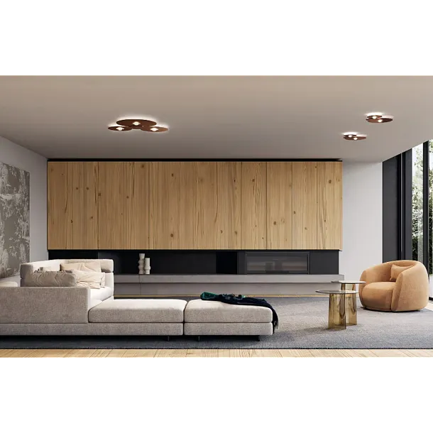 Lodes Bugia Triple Lampa Sufitowa/Plafon Błyszcząca Miedź 16133 4627