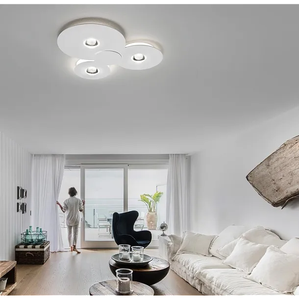 Lodes Bugia Triple Lampa Sufitowa/Plafon Biały 16133 1227