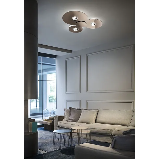 Lodes Bugia Triple Lampa Sufitowa/Plafon Błyszcząca Miedź 16133 4627