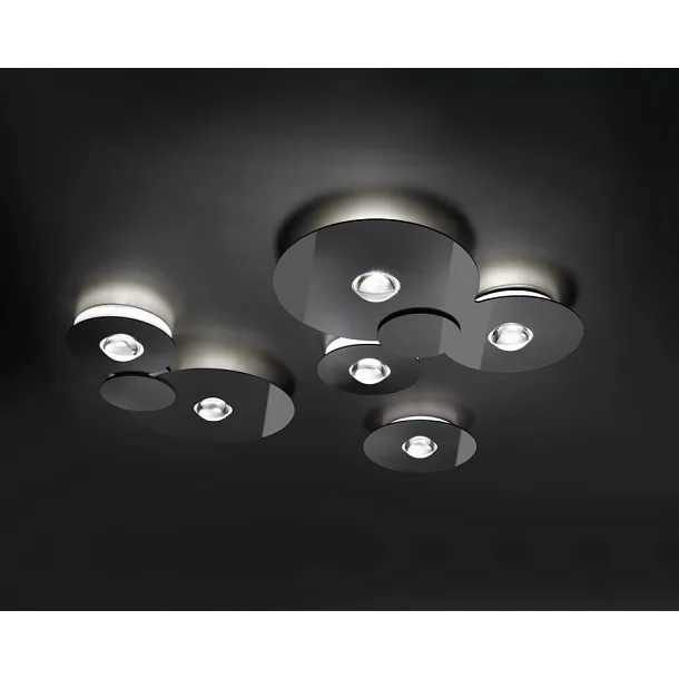 Lodes Bugia Triple Lampa Sufitowa/Plafon Czarny 16133 2227