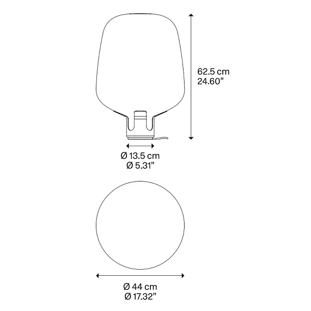 Lodes Flar Large Lampa Stołowa Szampańskie, Miodowe Dymione Szkło 19184 6800