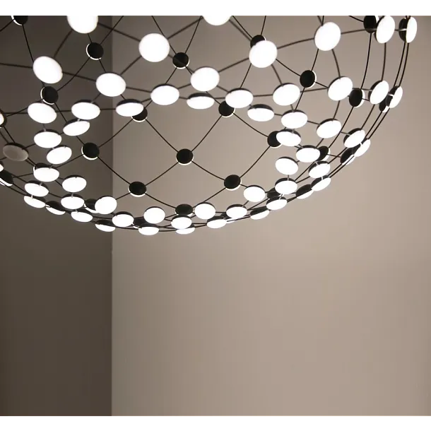 Lampa Wisząca Mesh 80cm Czarna od Luceplan