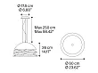 Lodes Kelly Medium Dome 60 Lampa Wisząca Brązowa 14127 3500