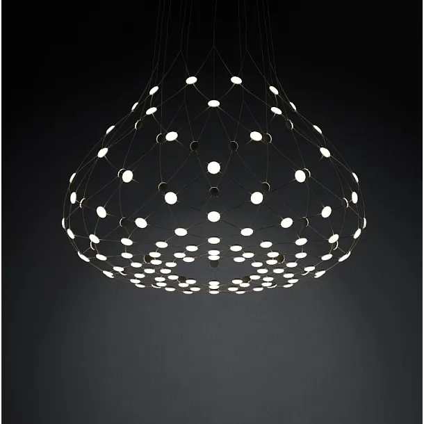 Lampa Wisząca Mesh 80cm Czarna od Luceplan